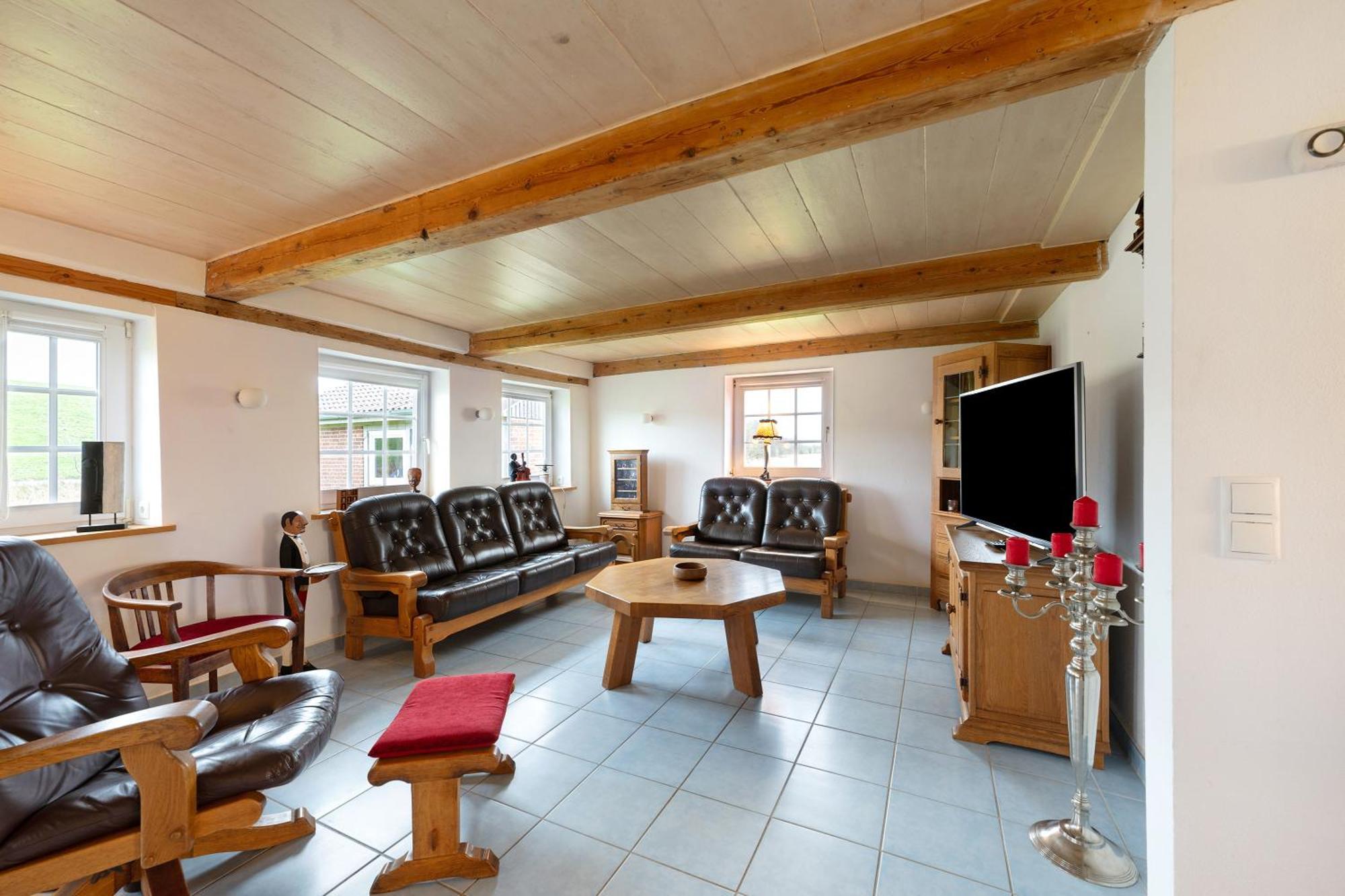 Deichhaus Bullerbue Dagebuell Villa Dış mekan fotoğraf